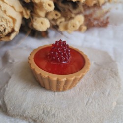 Magnet tarte fraise et framboise