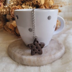 Boule à thé pendentif biscuit étoile