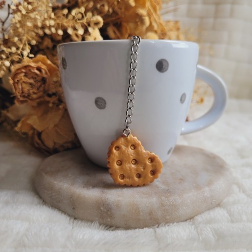 Boule à thé biscuit coeur