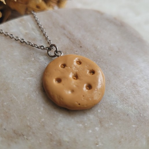 Pendentif biscuit forme ronde