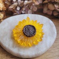 Magnet fleur de tournesol en résine