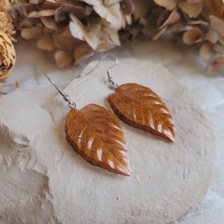 Boucles d'oreilles feuilles d'automne.