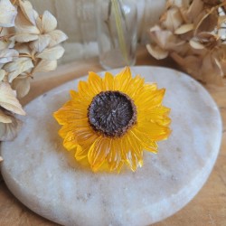 Magnet fleur de tournesol en résine