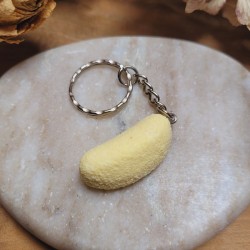 Porte-clé bonbon banane en résine ultra réaliste!
