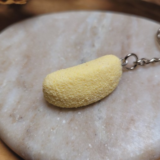 Porte-clé bonbon banane en résine ultra réaliste!