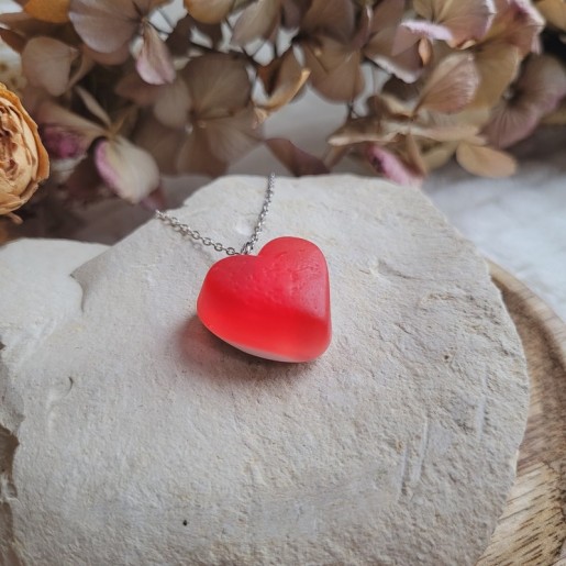 Pendentif bonbon coeur spécial Saint Valentin.