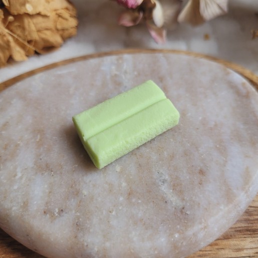 Magnet chewing-gum à la menthe en résine.